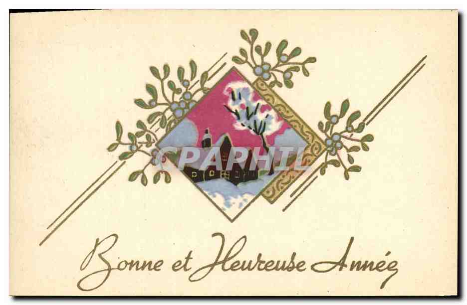 CPA Fantaisie Fleurs Bonne annee