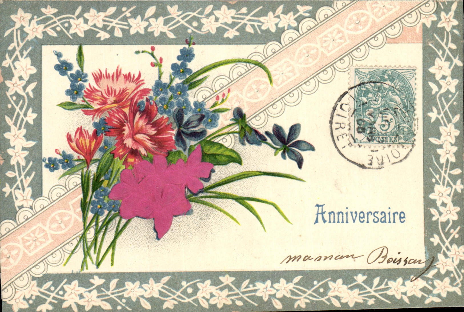 Bouquet de fleurs — Anniversaire — Poisson