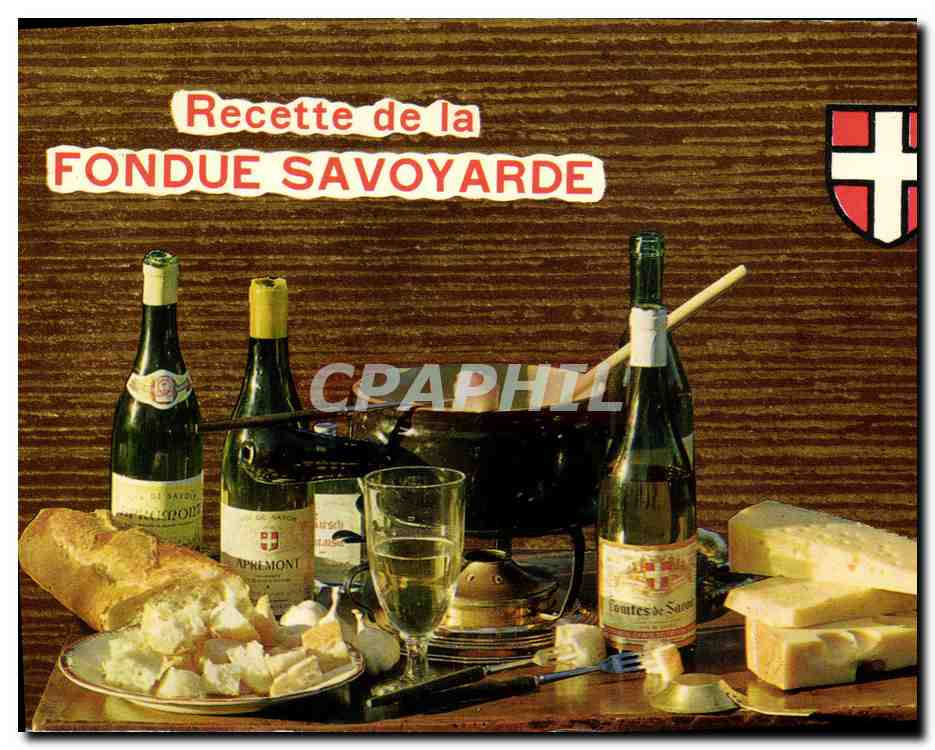 CPM Recette de la fondue savoyarde
