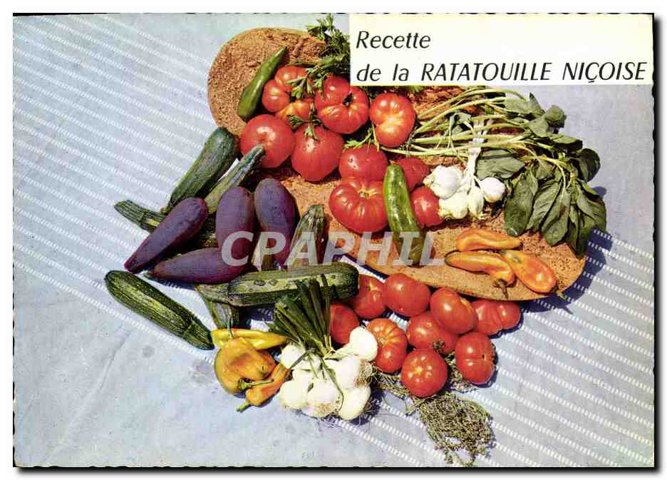 CPM Recette de la ratatouille Nicoise