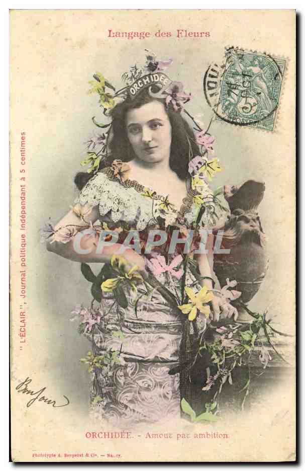 Orchidée — Amour pas ambition — Photothèque A. Bergéret & Cie — N° 57