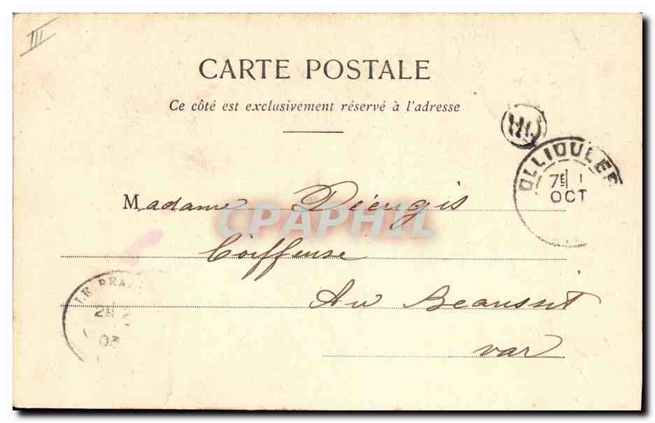 Orchidée — Amour pas ambition — Photothèque A. Bergéret & Cie — N° 57 — Verso
