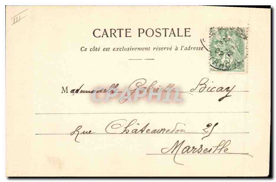 Ich bringe Hoffnung und Wünsche meiner Cousine — Ph. A. Jengeret & Cie — Nr. 1903 — Rückseite