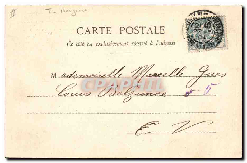 Je vous aime Marguerite — Viens Poupoule — Photographe A. Berenret, Nancy — Verso