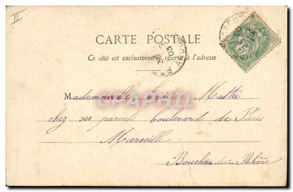 CPA Fantaisie Premiere chasse — Rückseite