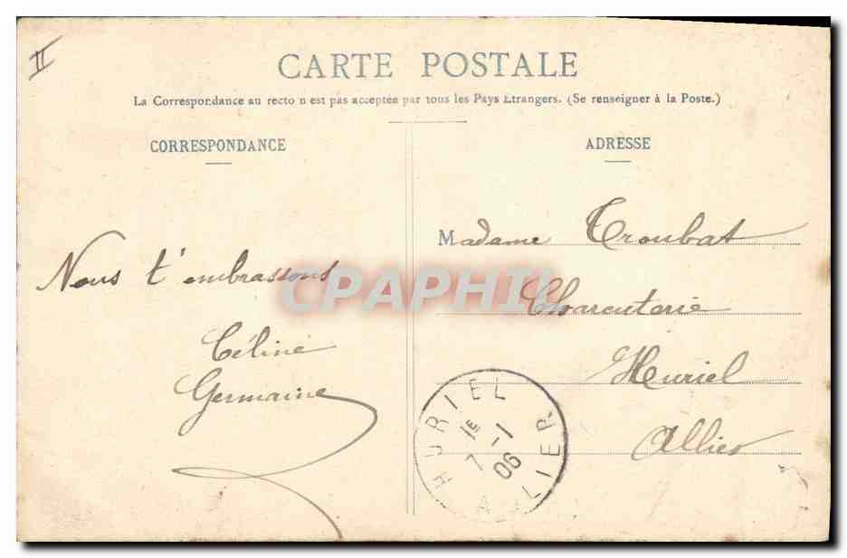 Ancienne dame et enfant — Bonne Année 1905 — Phototypie A. Bergeret & Cie, Nancy — Rückseite