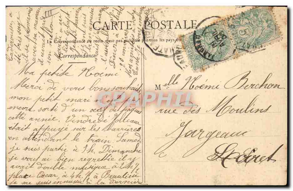 Quatre jeunes femmes en chapeaux — éditeur : A. Lévy & Cie, n° 1034 — Rückseite