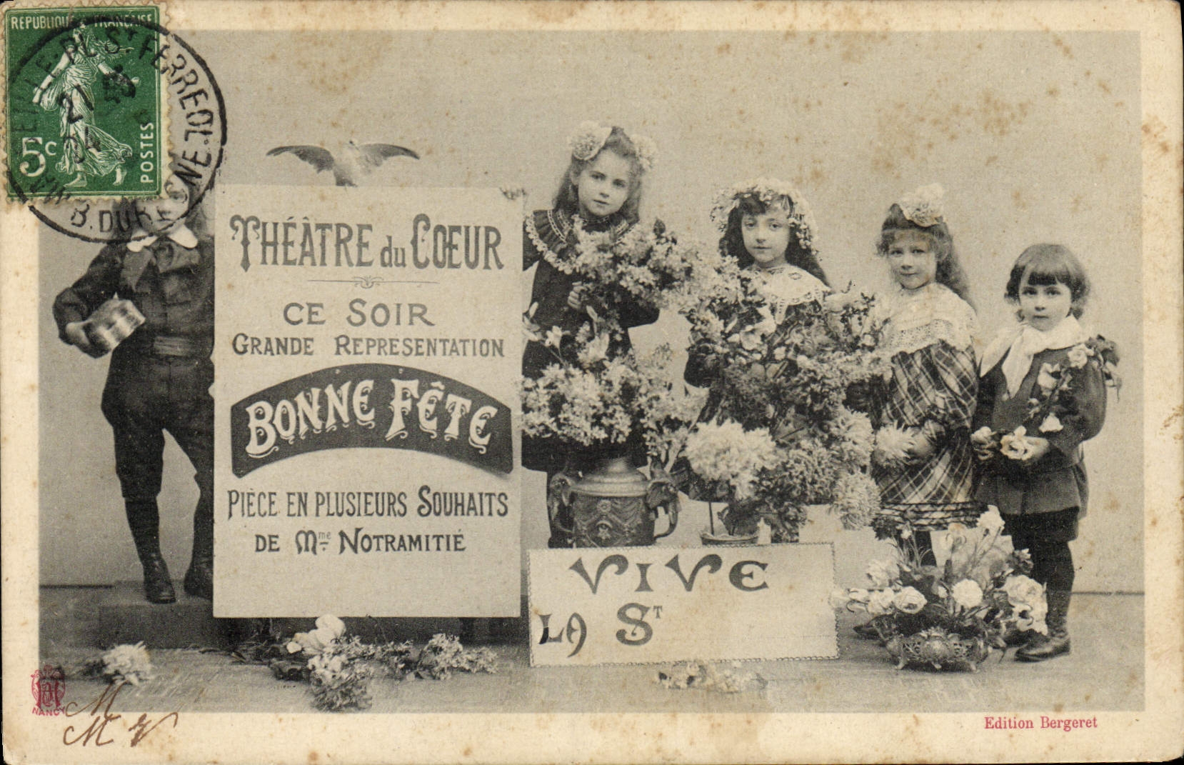 Théâtre du Coeur — Grande représentation 'Bonne Fête' — Édition Bergeret
