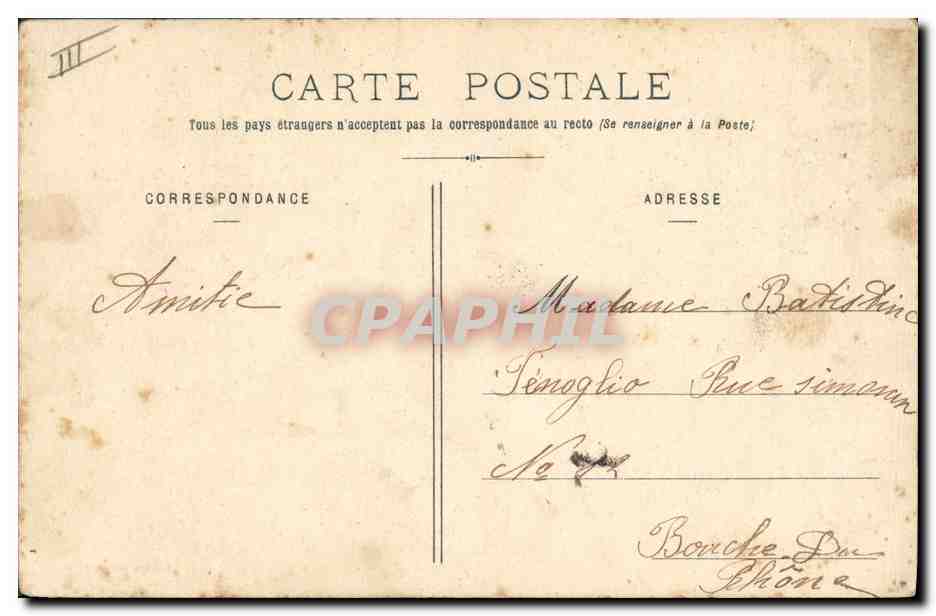 Théâtre du Coeur — Grande représentation 'Bonne Fête' — Édition Bergeret — Verso