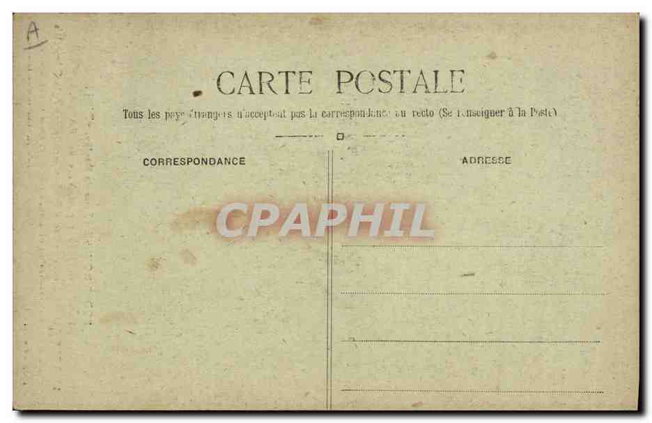 CPA Ecole Boulle Rued e Reuilly Paris Arts Decoratifs — Verso