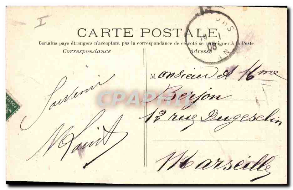 CPA Tombeau des braves a Nemours Algerie — Rückseite