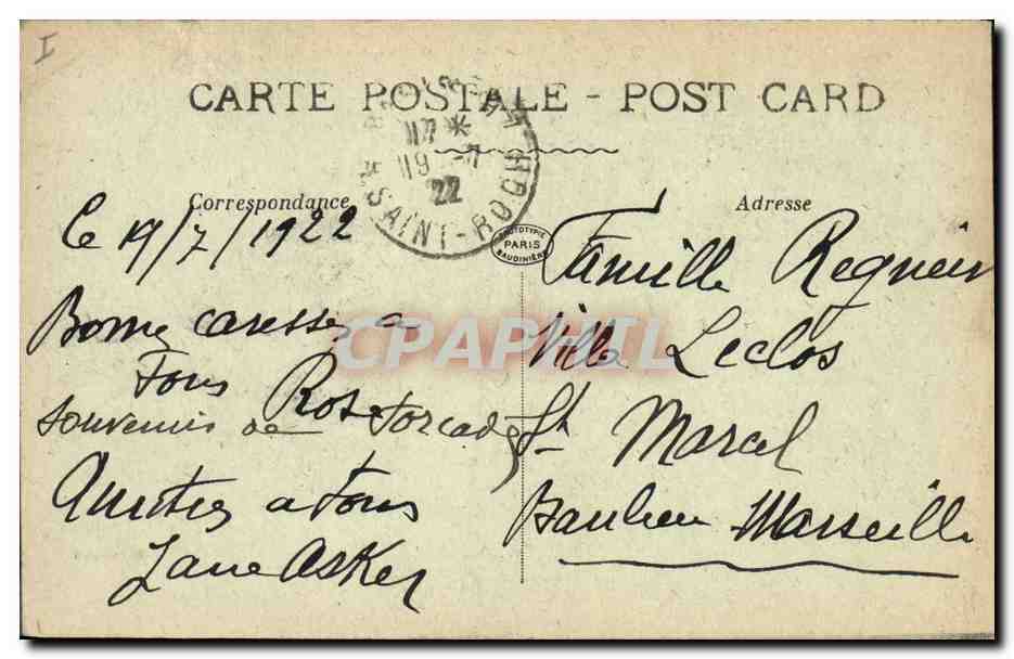 CPA Abbaye de Saint Denis Crupte Tombeau de Louis XIV — Rückseite