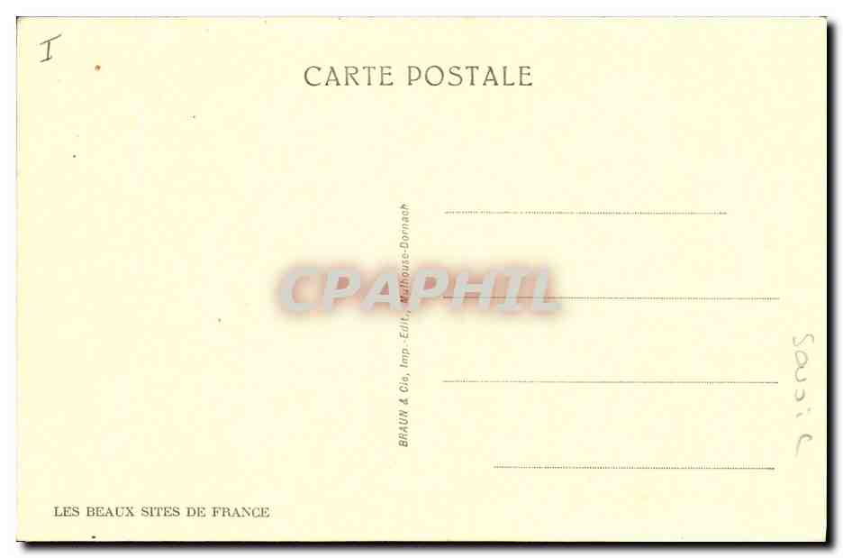 CPA Gresy sur Aix Tombe de la Baronne de Broc — Rückseite