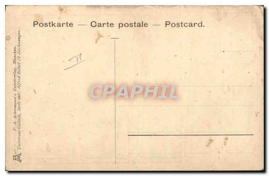 CPA Mort Rethel Der Tod als Freund — Rückseite