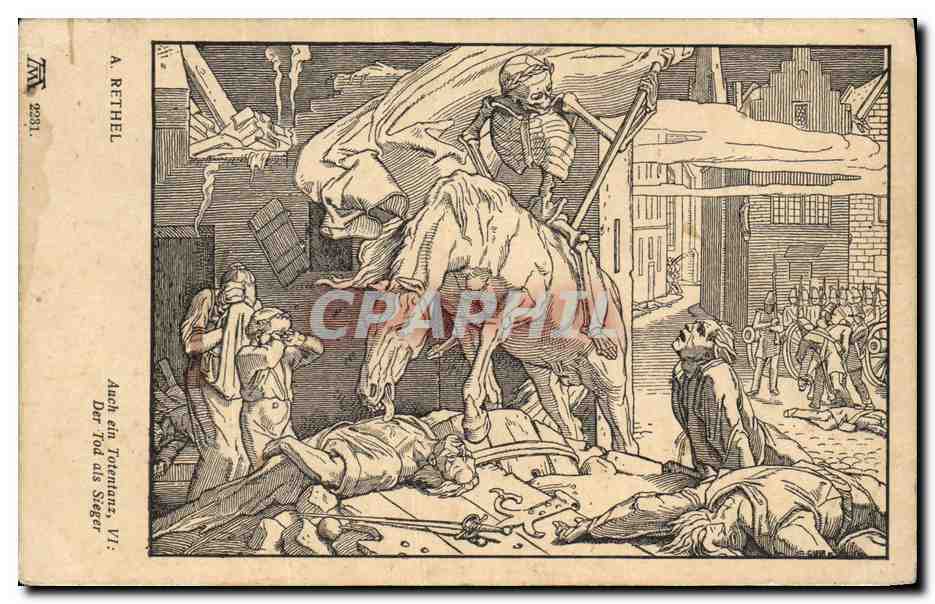 CPA Mort Rethel Der Tod als Sieger 