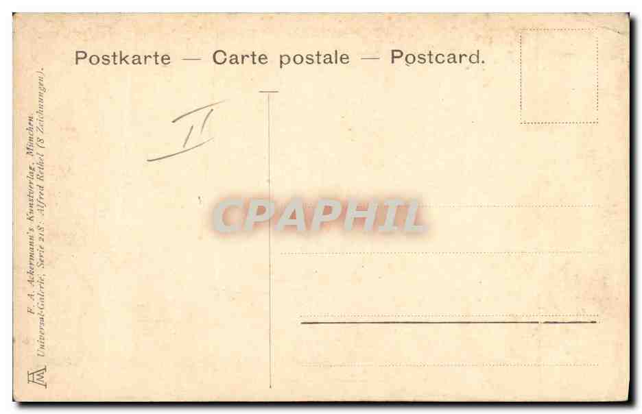 CPA Mort Rethel Der Tod als Sieger  — Rückseite