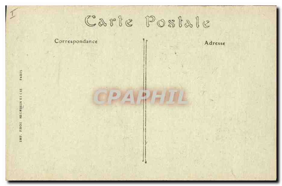 CPA Abbaye de Saint Denis Les tombeaux Nef de gauche — Rückseite