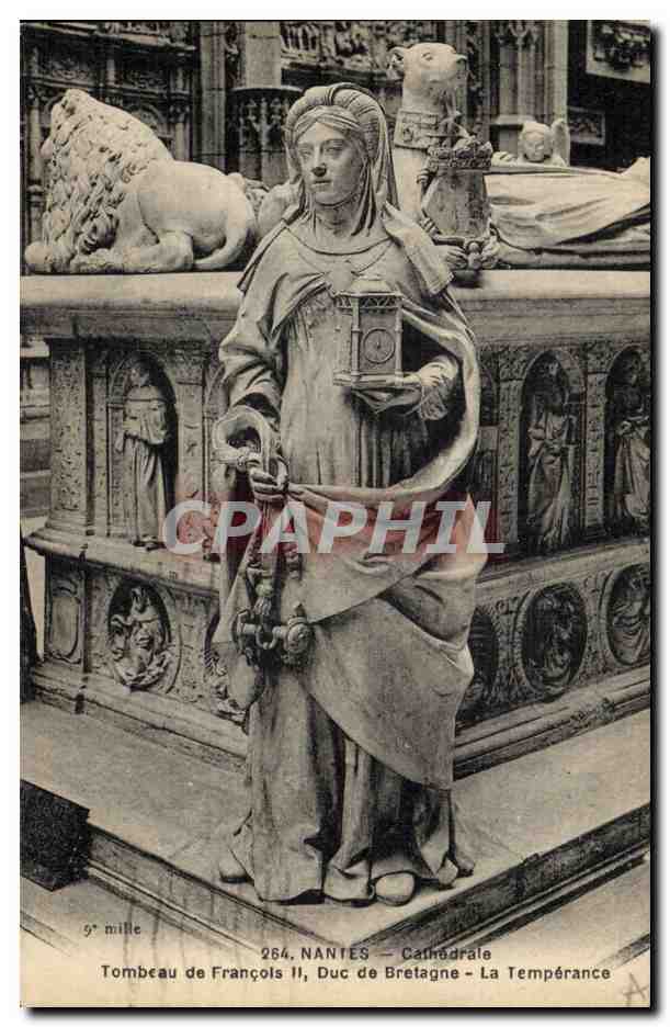 CPA Nantes Cathedrale Tombeau de Francois II Duc de Bretagne La Temperance