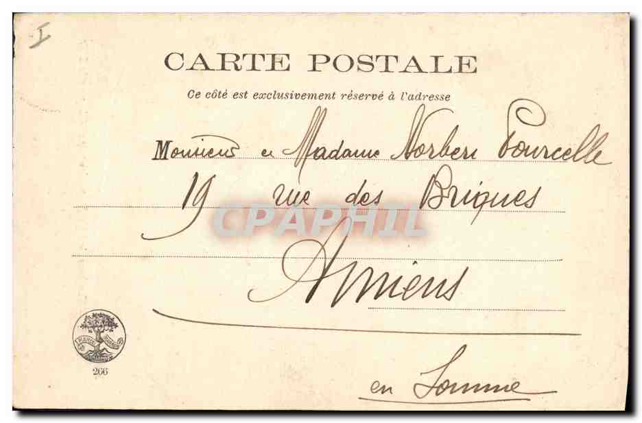 CPA Orleans Tombeau de Mgr Dupanloup par Chapu Cathedrale — Rückseite