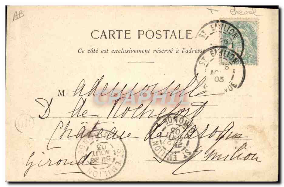 Le chien Hurf, abonné de l'Hippique — Caricature d'un militaire fumant dans un fer à cheval — Édition A. Bargeret & Cie, Nancy — Reverso