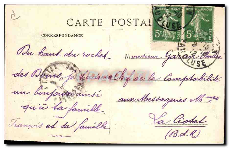 Travaux du Génie — Pont volant de Bateaux d'Equipage — Edition Prévot, Avignon — Verso