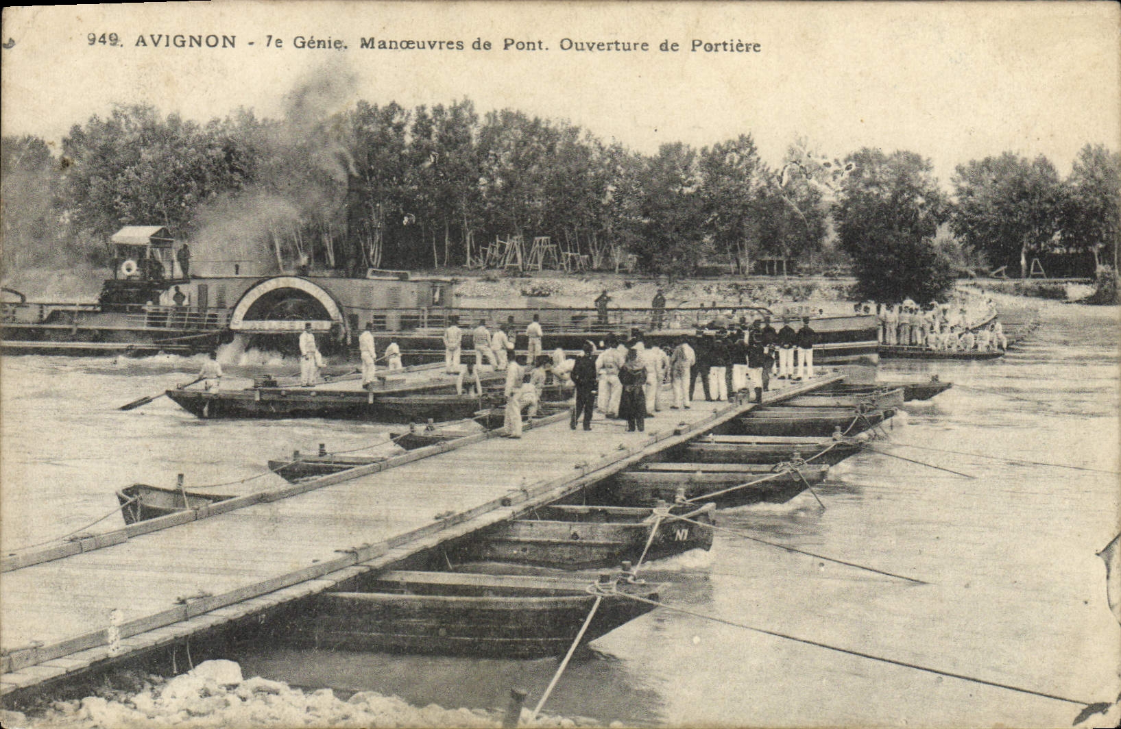 Avignon - 7e Génie. Manœuvres de Pont. Ouverture de Portière