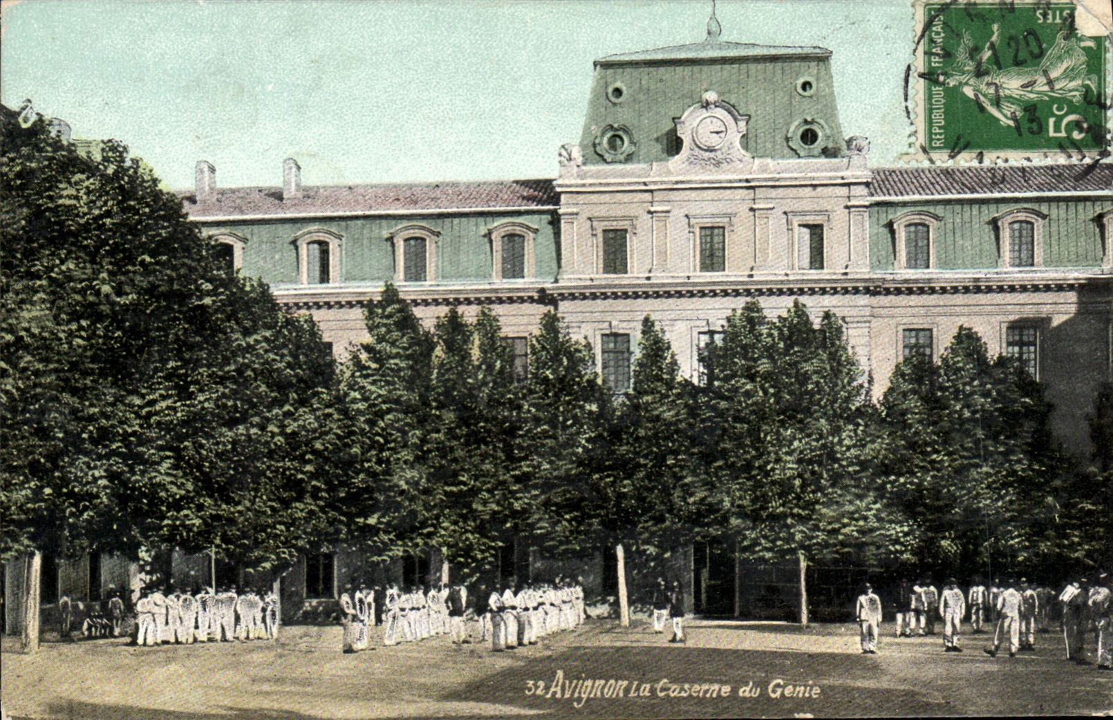CPA Militaria Avignon La caserne du Genie
