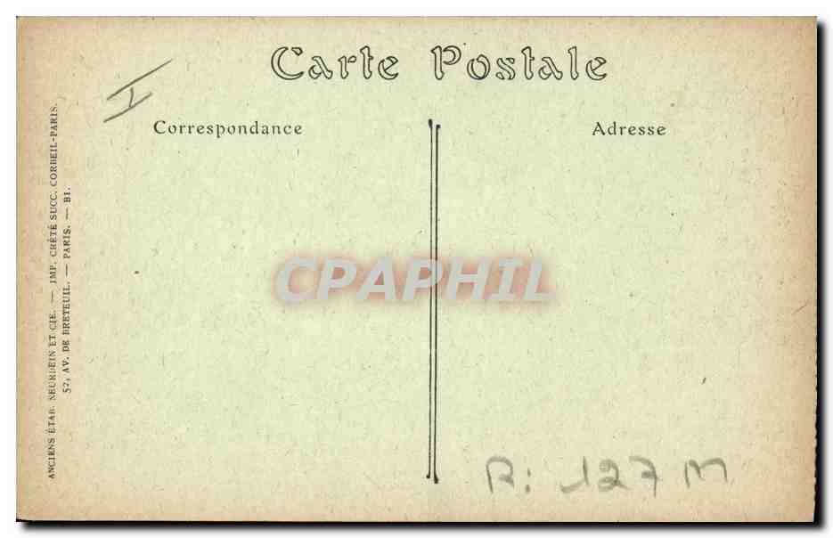 CPA Militaria Montpellier Caserne du 2eme Genie — Rückseite