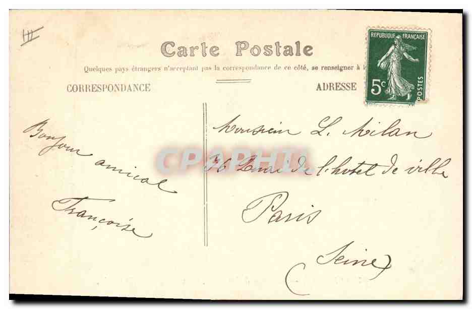 CPA Militaria Avignon Caserne d'Hautpoul occupee par le 7eme Genie — Rückseite