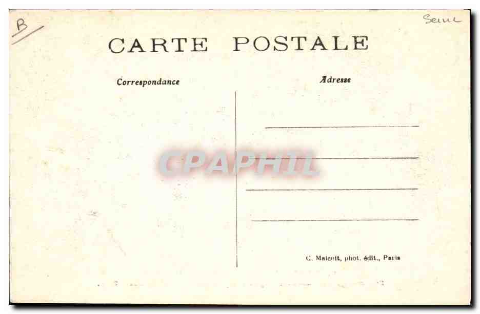 CPA Militaria Ivry Inondations de Janvier 1910 Sauvetage des habitants par les pontonniers du genie  — Rückseite