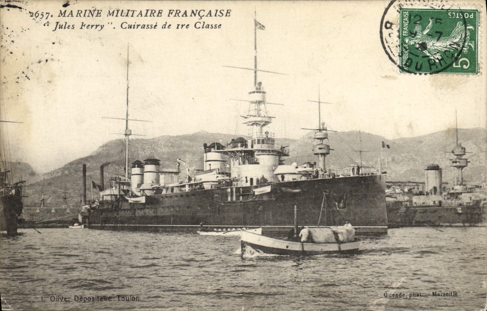 CPA Bateau Jules Ferry Cuirase de 1ere classe
