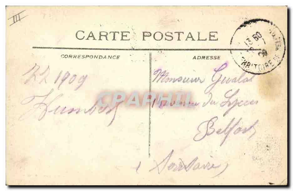 CPA Bateau Jules Ferry Cuirase de 1ere classe — Verso