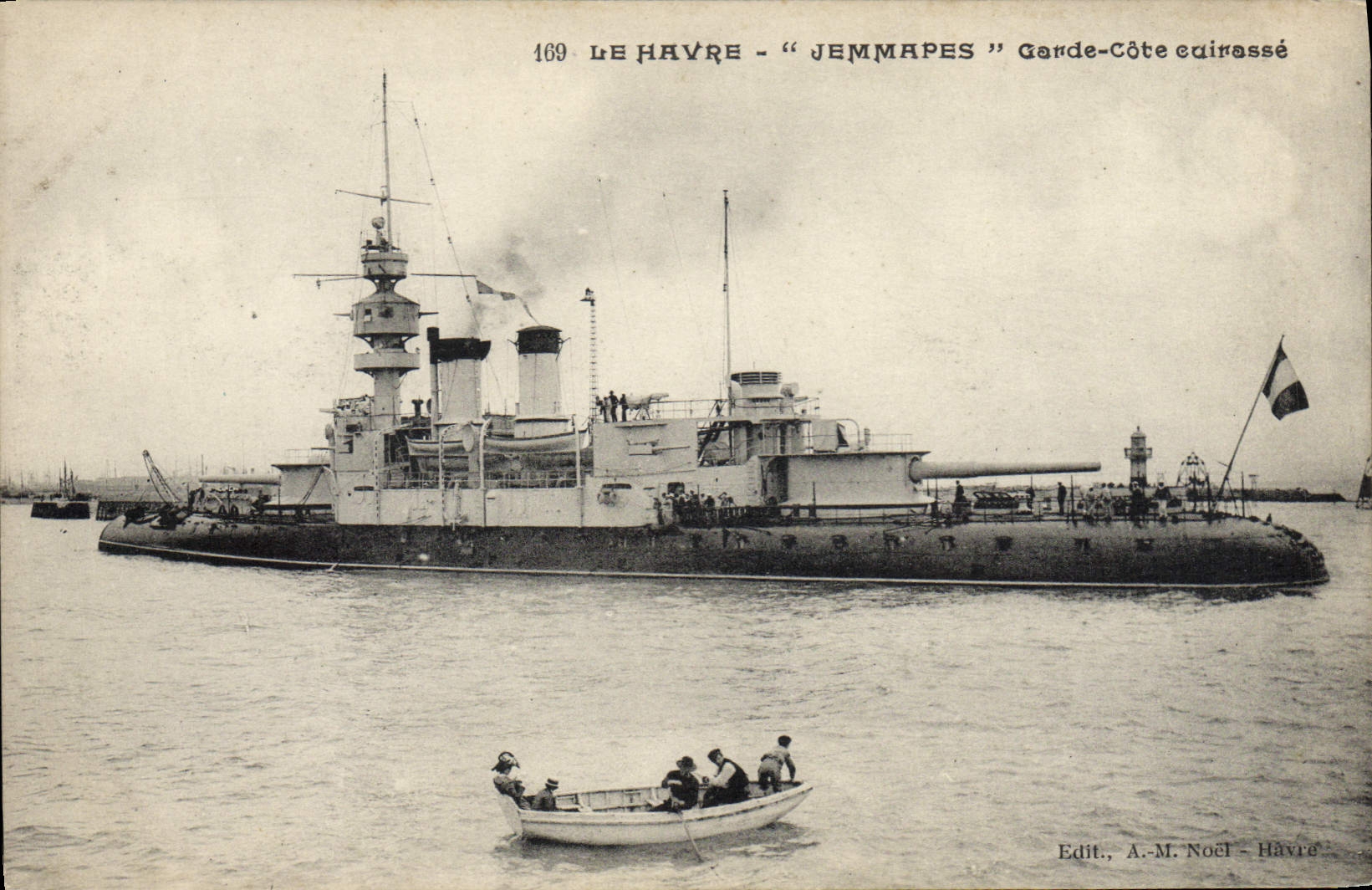 CPA Bateau Jemmapes Garde cote cuirasse