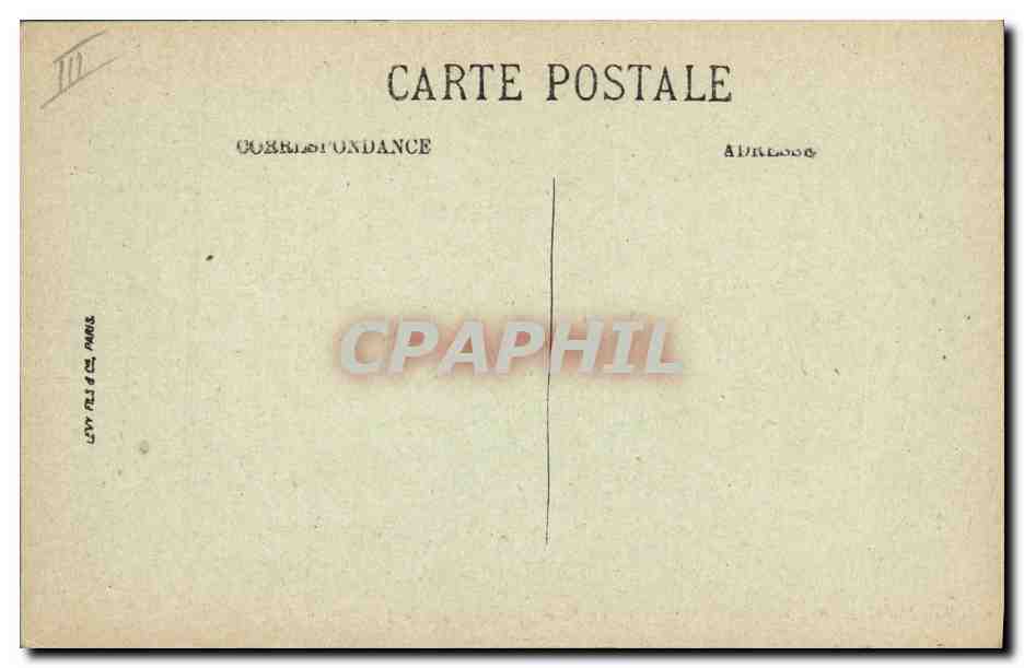 CPA Bateau Janissaire Contre torpilleur — Verso