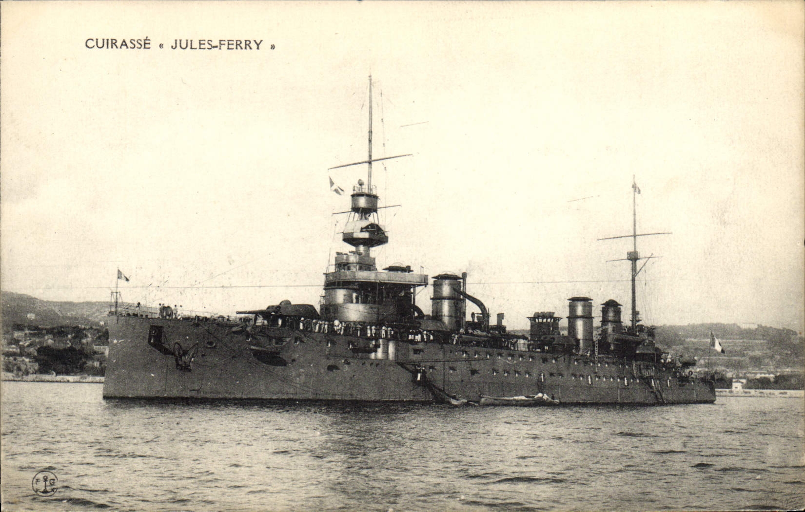 Cuirassé « Jules-Ferry » — bateau militaire français — éditeur CPAPHIL, n° de série non visible
