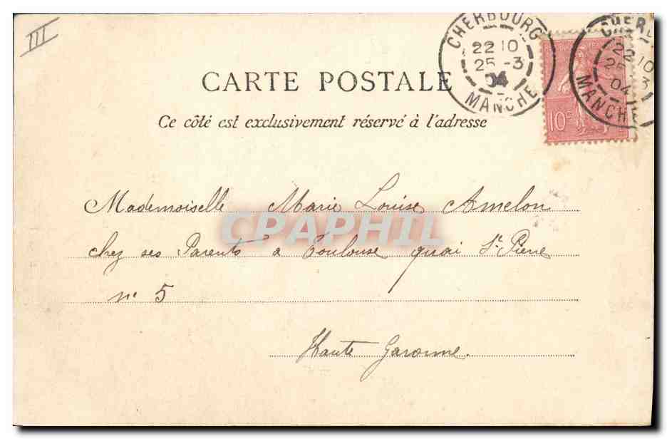 Le Croiseur "Jeanne d'Arc" — St-Malo, Cherbouurg — G.F. — n°56 — Verso