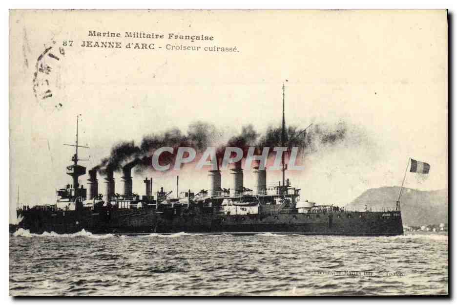 CPA Bateau La Jeanne d'Arc Croiseur Cuirasse