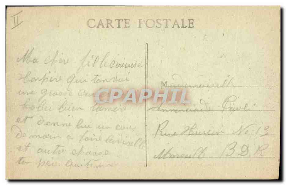 CPA Bateau Justice Cuirasse a tourelles — Verso