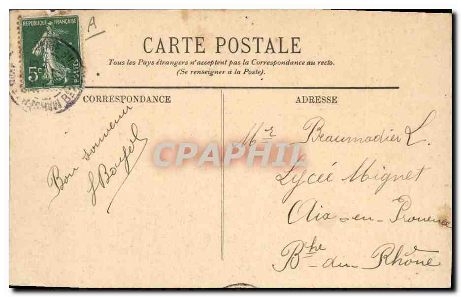 Marine de Guerre — "Jeanne d'Arc" (Croiseur Cuirassé) — LL. — N° 122 — Verso