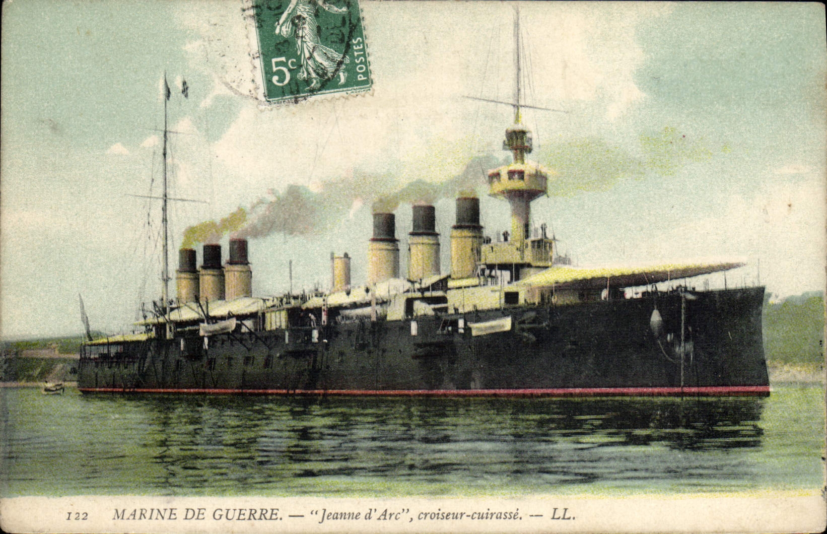 Marine de guerre — "Jeanne d'Arc", croiseur-cuirassé — LL. — N° 122