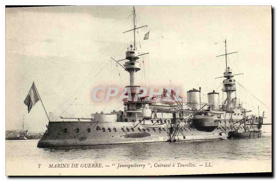 Croiseur cuirassé 'Jauréguiberry' — Marine de guerre — LL.