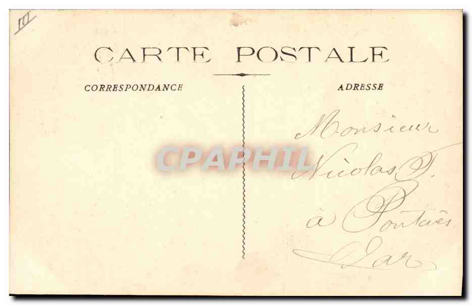 CPA Bateau Jules Michelet Croiseur Cuirasse — Verso