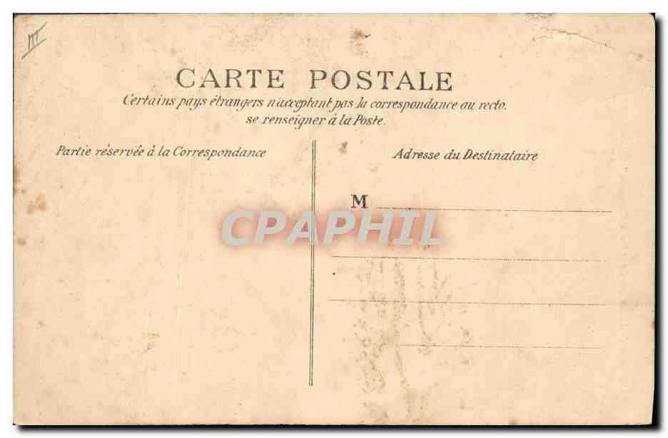 CPA Le plus beau chef de musique — Verso