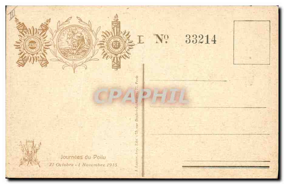 CPA Les Aigles noirs Maurice Boukay — Verso