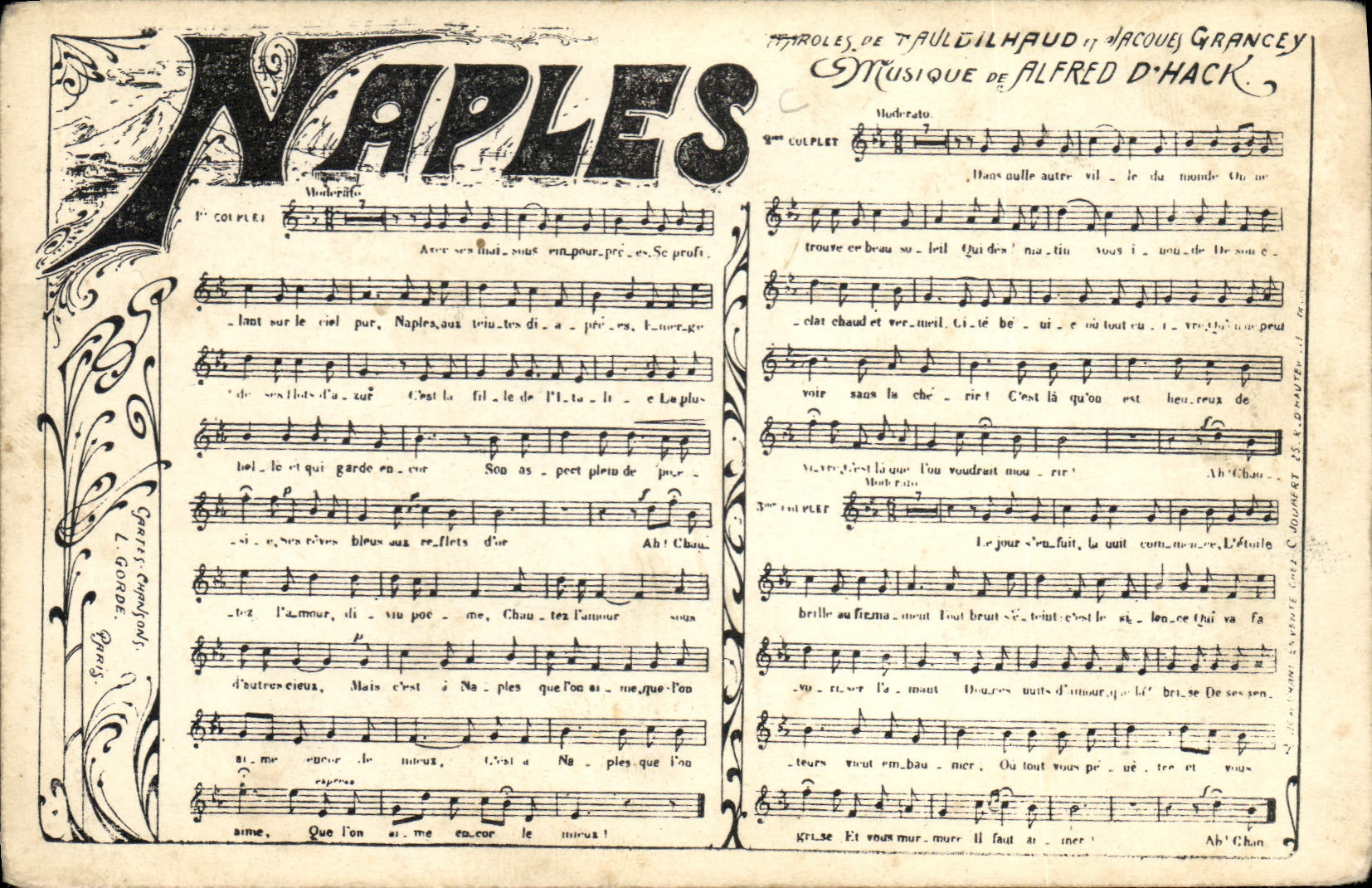 CPA Naples Auldilhaud Jacques Grancey Alfred d'Hack