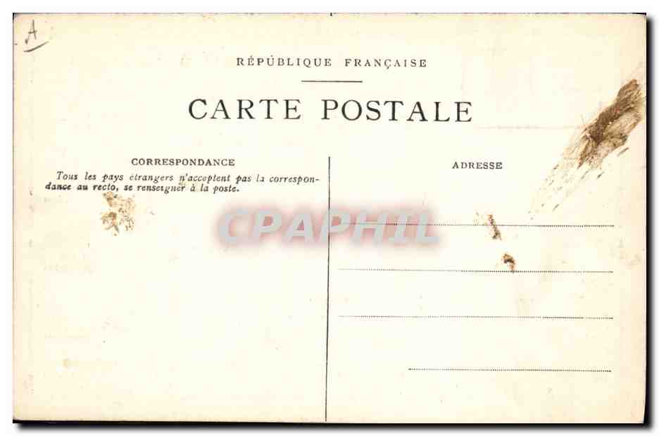 CPA Chant national Anglais Rule Britannia  — Verso