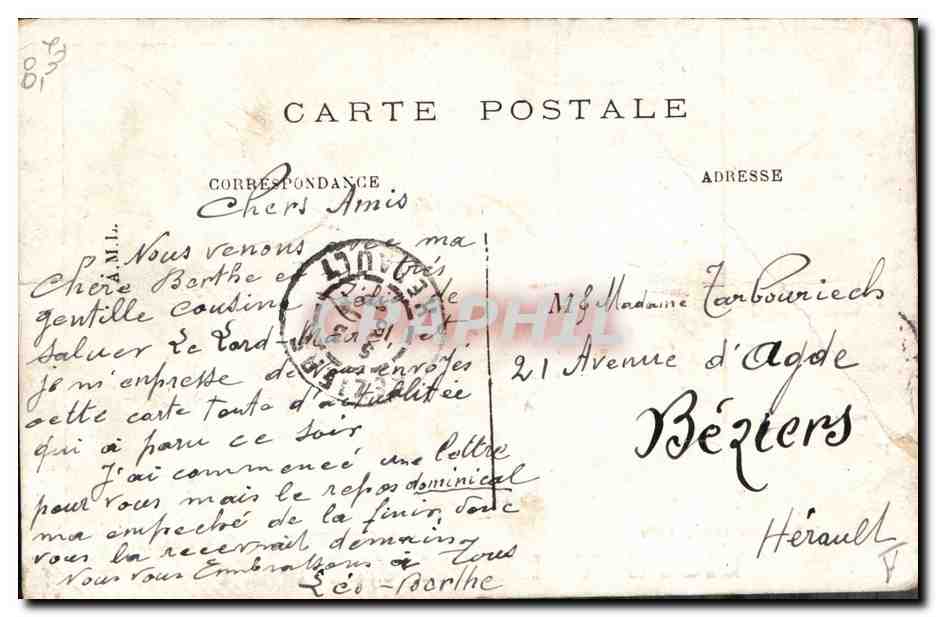 CPA Le Lord Maire a Paris Chanson d'Antonin Louis Cadet Roussel  — Verso