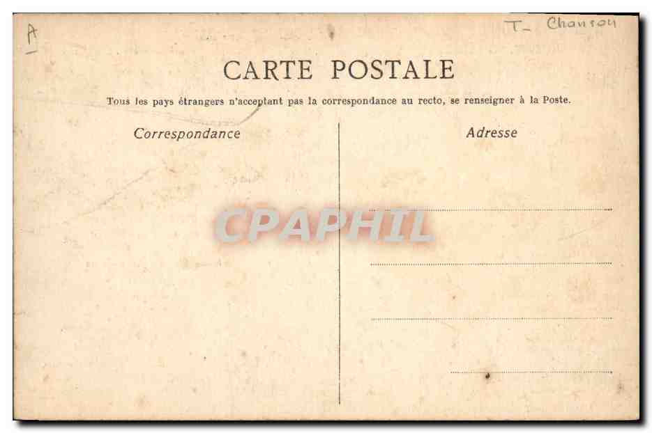 CPA Amoureuse De Feraudy Berger  — Verso