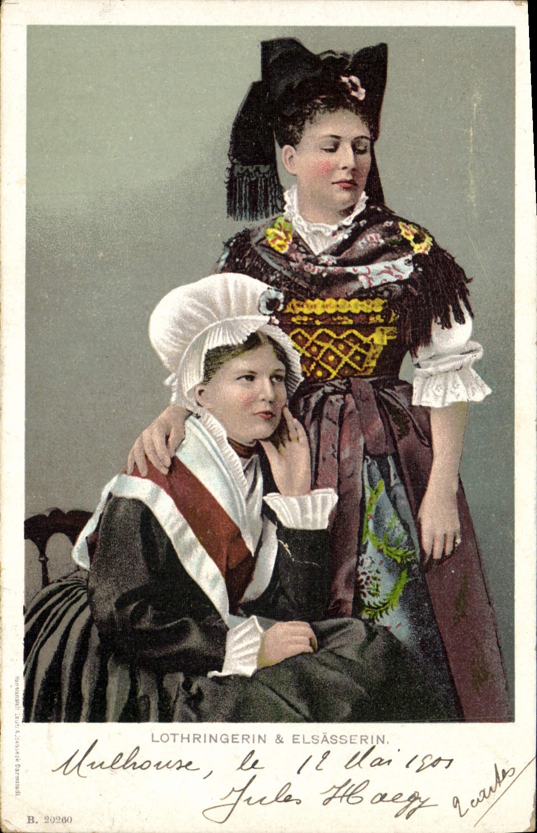 CPA Folklore Alsace Lorraine 