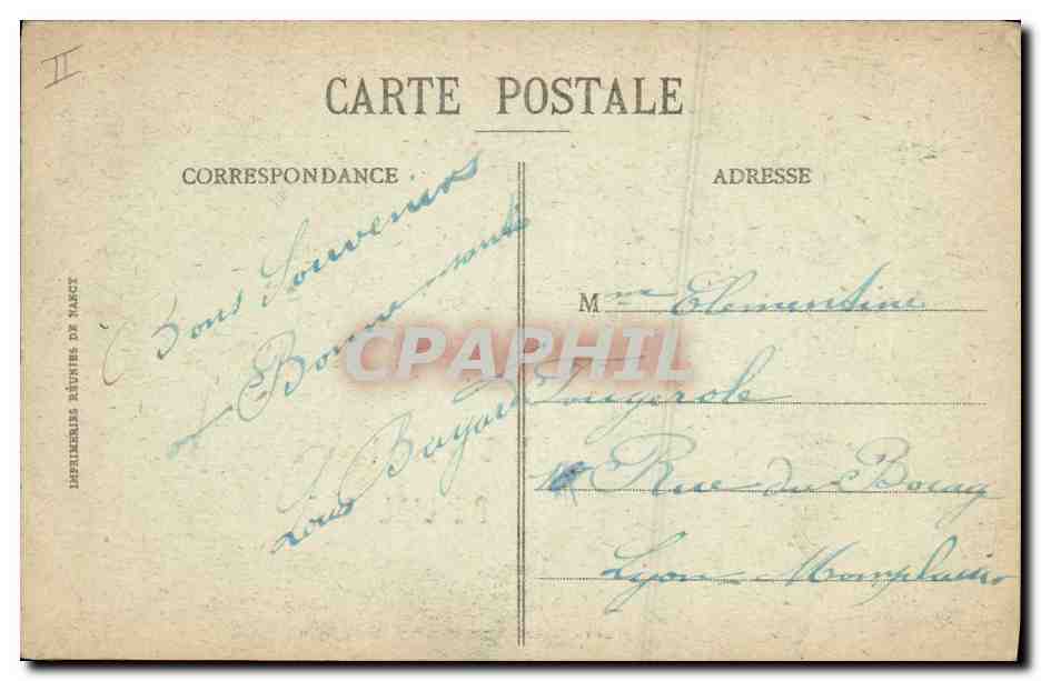 CPA Folklore Alsace Bonjour  — Verso